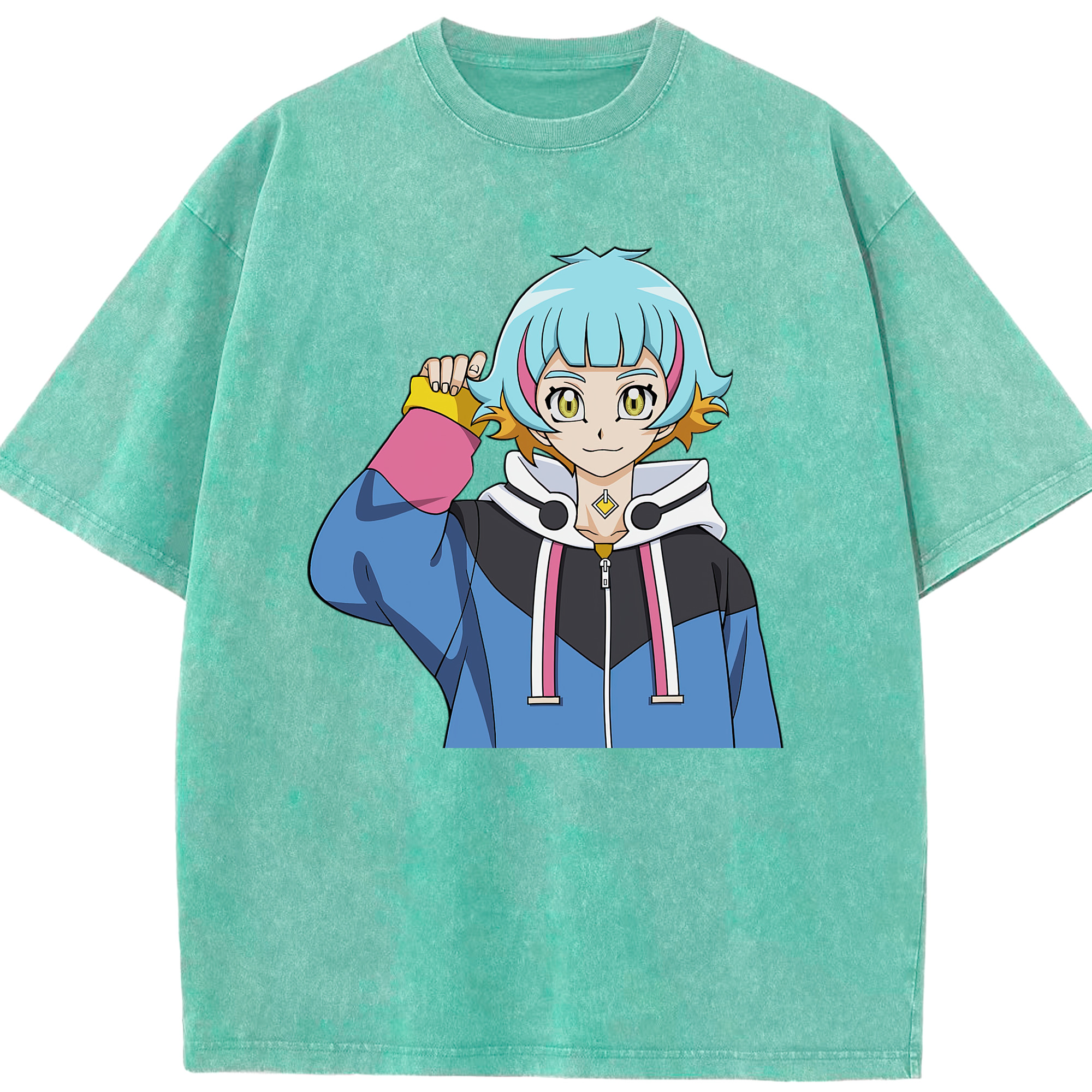（画像用） 遊☆戯☆王 Yu-Gi-Oh! 綿100% ヴィンテージ風 半袖Tシャツ（フロントプリント）